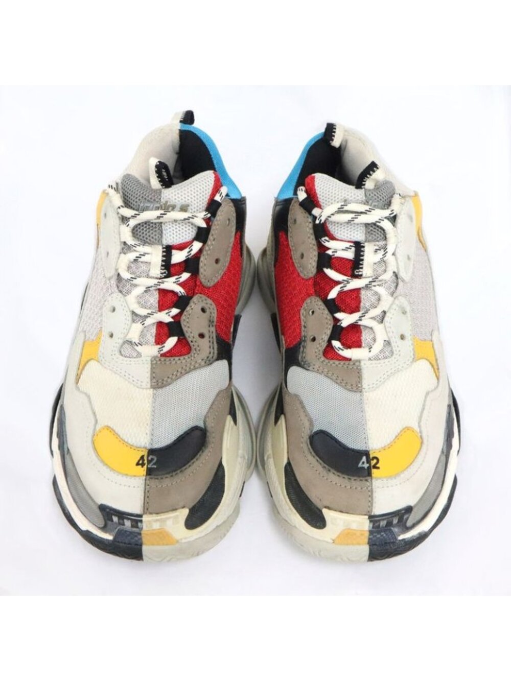 Balenciaga Triple S Split Sneakers Size 42 Multicolo - Picture 4 of 11